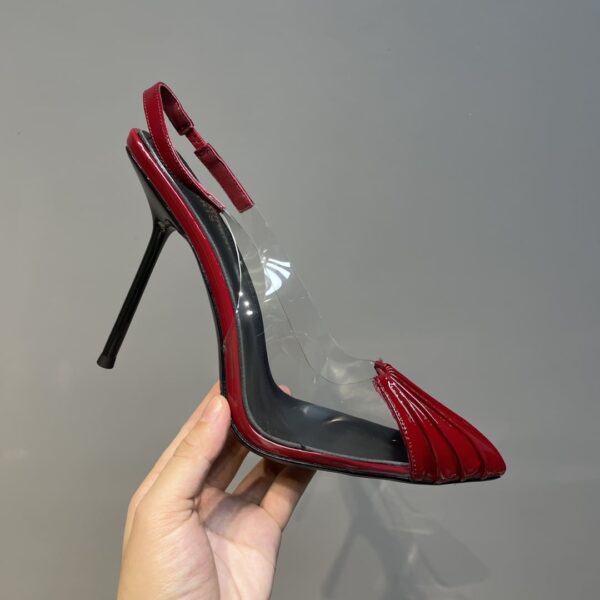 Saint Laurent Women's Chica Slingback Pumps Red For Women YSL
