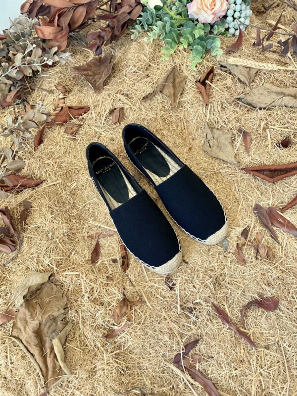 Saint Laurent Women's Saint Laurent Embroidered Espadrilles Black For Women YSL