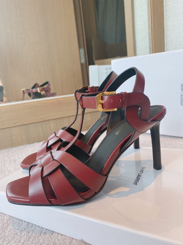Saint Laurent Women's Tribute Sandals Red- Purple For Women YSL