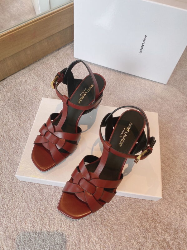 Saint Laurent Women's Tribute Sandals Red- Purple For Women YSL