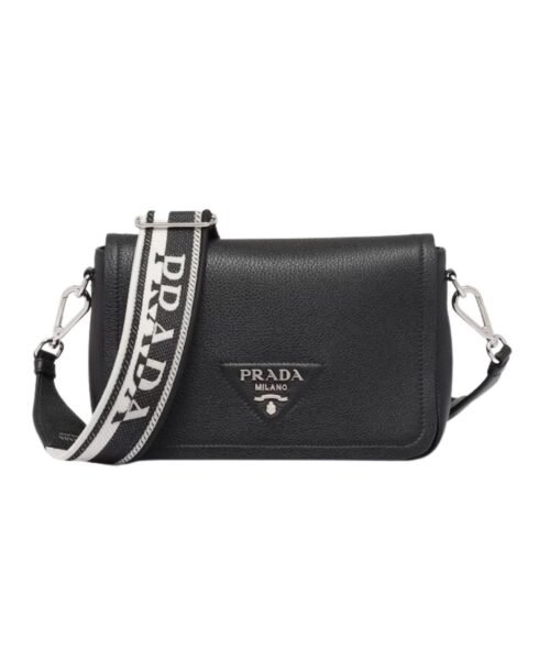 Small Shoulder Bag In Black For Women 9in/ 23cm 1BD314_2DKV_F0002_V_3OO
