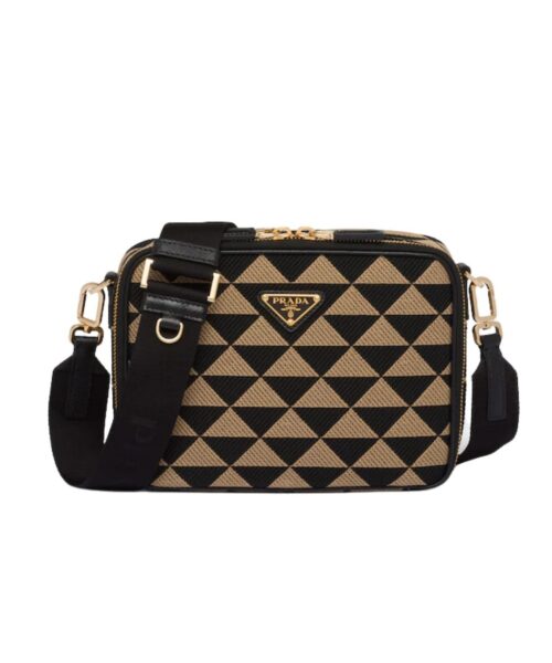Symbole Embroidered Fabric Bag In Beige For Women 8.6 in/ 22 cm 2VH069_2FKL_F0Y30_V_MOF
