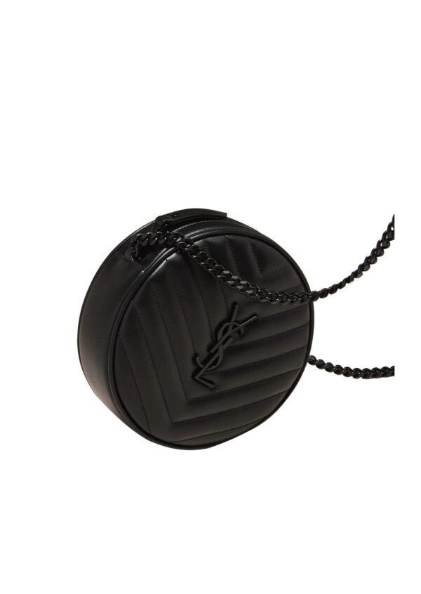 [REP 1:1] Vinyle Round Camera Crossbody Bag Black For Women NMS21_V4HJ4