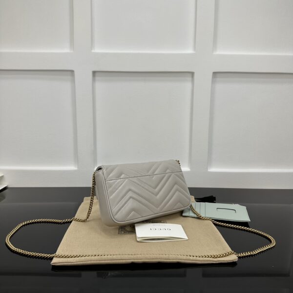 1:1 Replica GG MARMONT MINI BAG light Grey For Women 751526 AACCE 1742