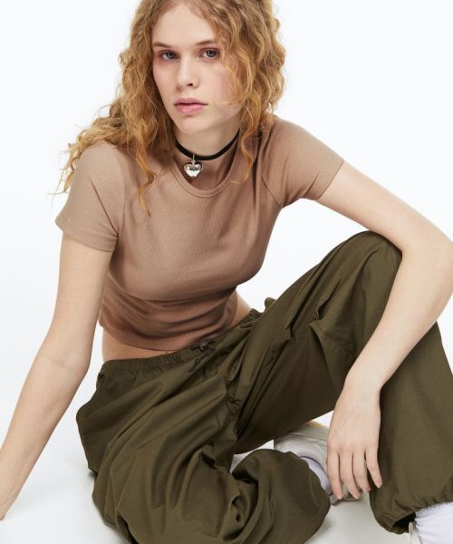 Cotton jersey top