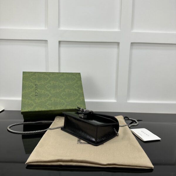 1:1 Replica GUCCI DIONYSUS SUPER MINI BAG P Black patent leather Exclusive For Women 795368 0AAA6 1000