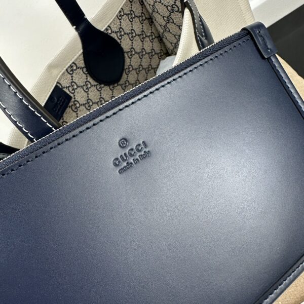1:1 Replica GG MEDIUM TOTE BAG WITH GUCCI PRINT P BLACK  Exclusive For Women 772176