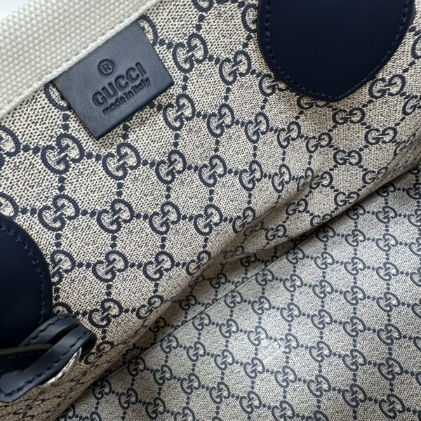 1:1 Replica GG MEDIUM TOTE BAG WITH GUCCI PRINT P BLACK  Exclusive For Women 772176