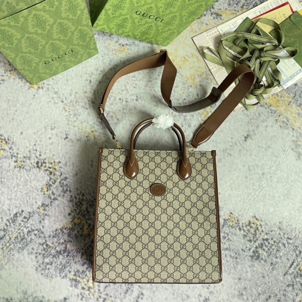 replica gg small tote with interlocking g p