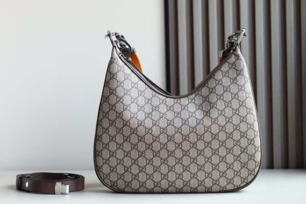 1:1 Replica GUCCI ATTACH MEDIUM SHOULDER BAG P Beige and blue GG Supreme canvas Exclusive For Women 702823 96GRN 4082