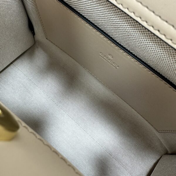 1:1 Replica GUCCI DIANA SMALL TOTE BAG P Beige leather Exclusive For Women ‎702721