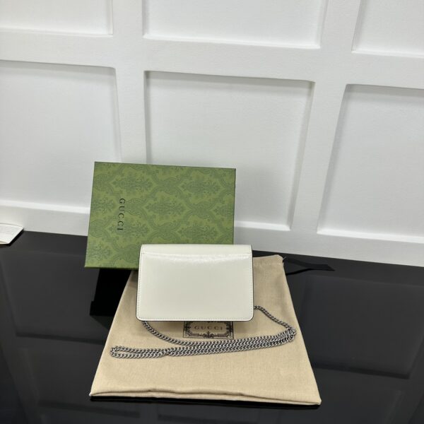 1:1 Replica GUCCI DIONYSUS SUPER MINI BAG P Light grey patent leather Exclusive For Women ‎795368 0AAA6 1712