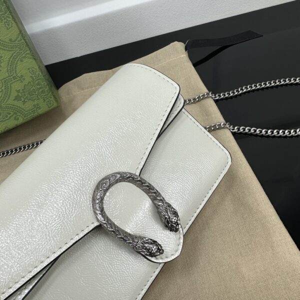 1:1 Replica GUCCI DIONYSUS SUPER MINI BAG P Light grey patent leather Exclusive For Women ‎795368 0AAA6 1712