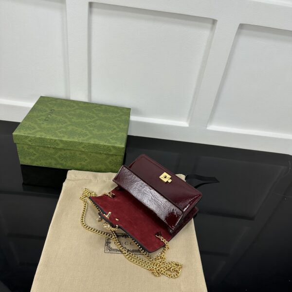 1:1 Replica GUCCI DIONYSUS SUPER MINI BAG P Red patent leather Exclusive For Women ‎795368 0AAA8 6207