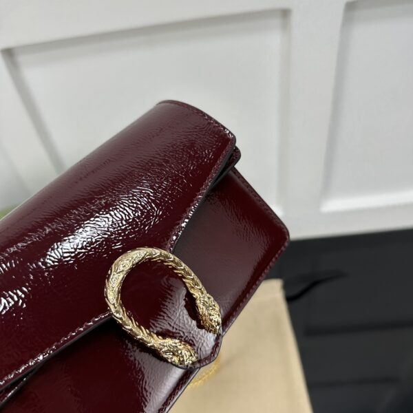 1:1 Replica GUCCI DIONYSUS SUPER MINI BAG P Red patent leather Exclusive For Women ‎795368 0AAA8 6207