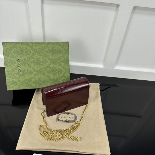 1:1 Replica GUCCI DIONYSUS SUPER MINI BAG P Red patent leather Exclusive For Women ‎795368 0AAA8 6207