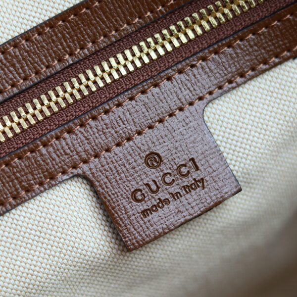 1:1 Replica GUCCI HORSEBIT 1955 SMALL TOP HANDLE BAG P Beige/ebony GG Supreme canvas, and brown leather trims Exclusive For Women 621220 92TCG 8563