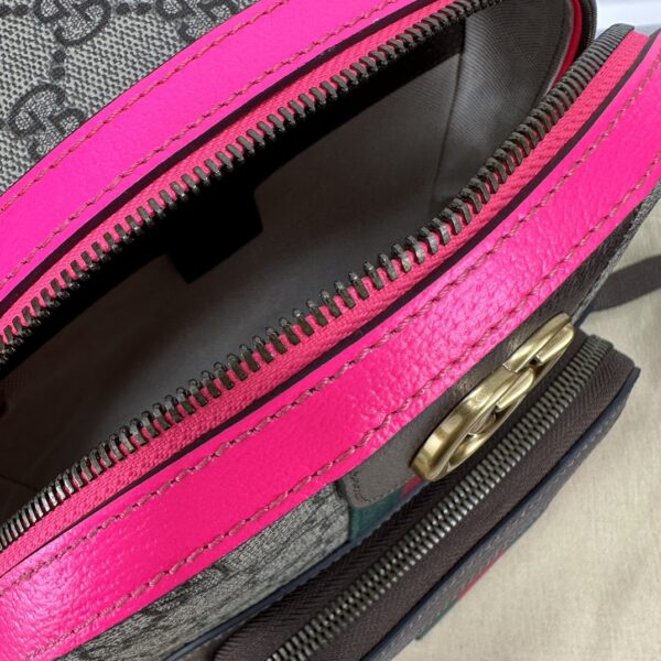 1:1 Replica GUCCI OPHIDIA GG SMALL BACKPACK P Beige and ebony GG Supreme canvas Exclusive For Women 547965 FADID 9762