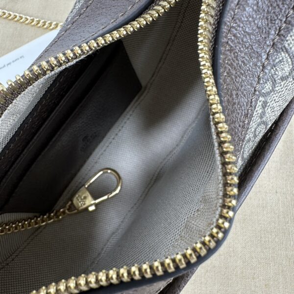 1:1 Replica GUCCI OPHIDIA GG SUPER MINI SHOULDER BAG P Beige and ebony GG Supreme canvas Exclusive For Women 772308 K9GSG 8367