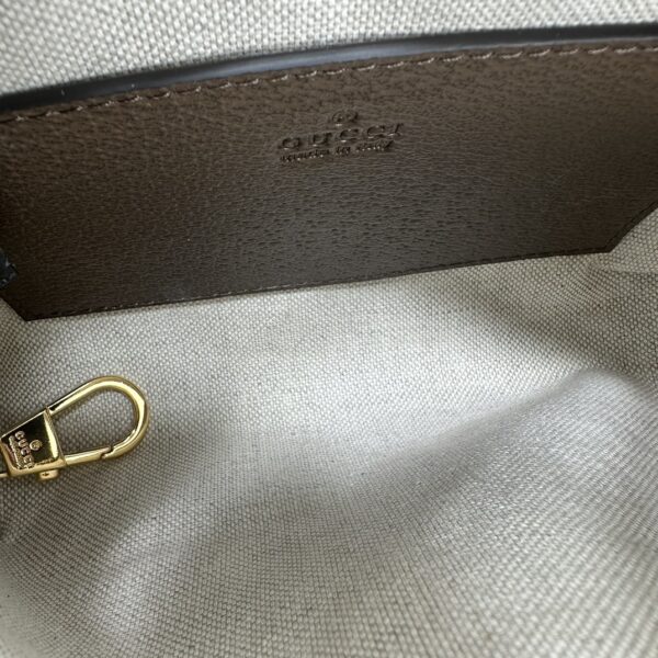 1:1 Replica OPHIDIA GG SUPER MINI SHOULDER BAG P Beige and ebony GG Supreme canvas Exclusive For Women 772311 K9GSG 8367