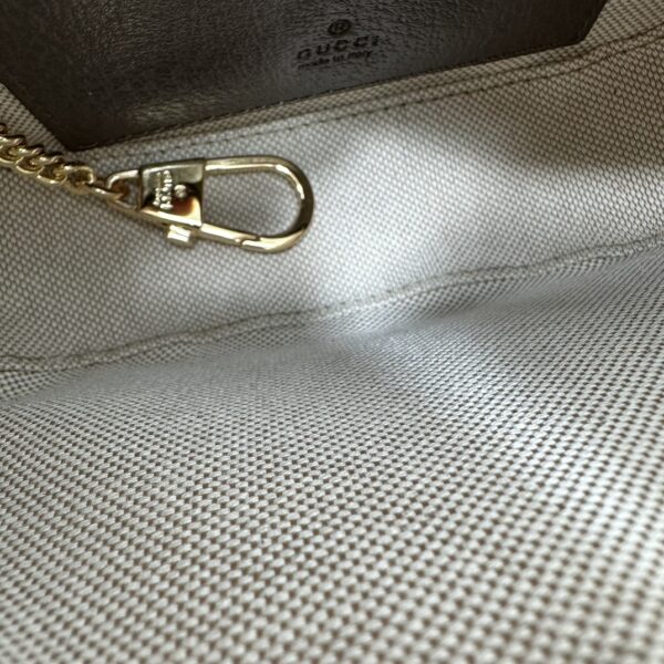 1:1 Replica GUCCI OPHIDIA GG SUPER MINI SHOULDER BAG P Beige and ebony GG Supreme canvas Exclusive For Women 772308 K9GSG 8367