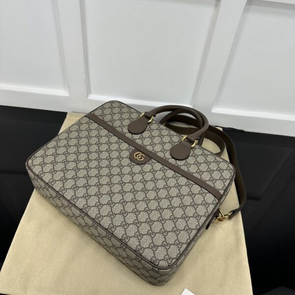 1:1 Replica GUCCI OPHIDIA MEDIUM GG BRIEFCASE P Brown Exclusive For Women 792116
