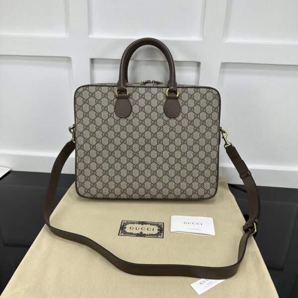 1:1 Replica GUCCI OPHIDIA MEDIUM GG BRIEFCASE P Brown Exclusive For Women 792116