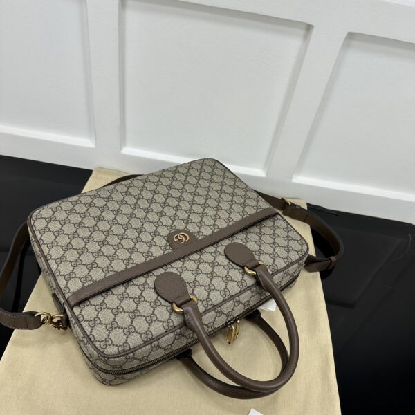1:1 Replica GUCCI OPHIDIA MEDIUM GG BRIEFCASE P Brown Exclusive For Women 792116