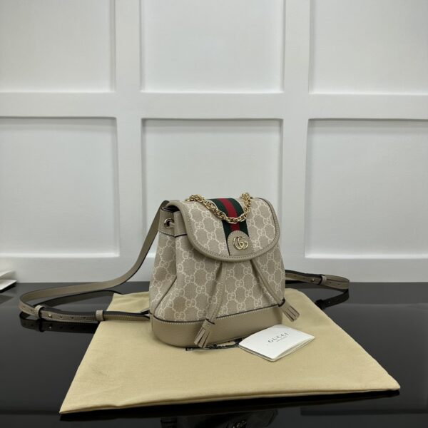 1:1 Replica GUCCI OPHIDIA MINI BACKPACK P grey Exclusive For Women 795221