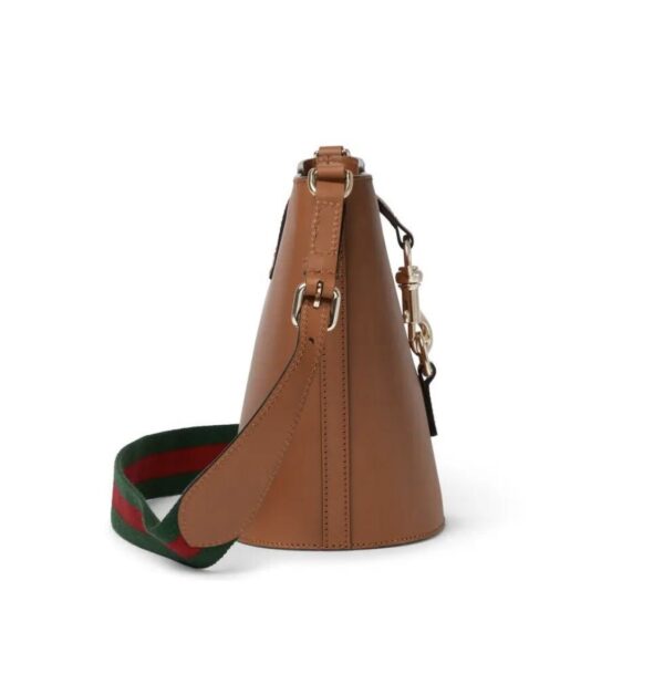 1:1 Replica GG MINI BUCKET SHOULDER BAG P Brown leather Exclusive For Women 782908 AABHE 2141