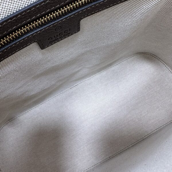 1:1 Replica GUCCI OPHIDIA MEDIUM TOP HANDLE BAG P Beige and ebony GG Supreme canvas Exclusive For Women‎ 795258 96IWG 8745