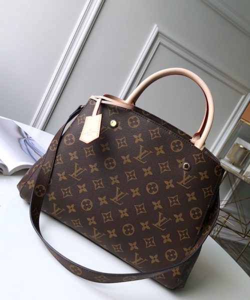 1:1 Replica Louis Vuitton LV Montaigne MM Monogram Canvas Luxury Bag For Women M41056 - 13in/33cm