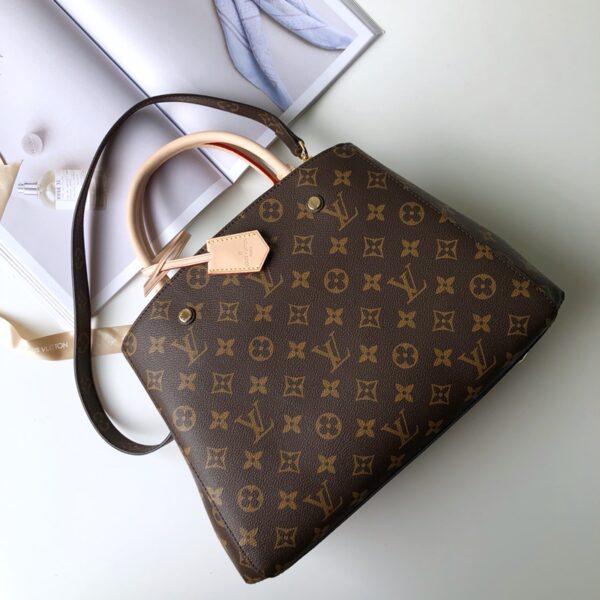 1:1 Replica Louis Vuitton LV Montaigne MM Monogram Canvas Luxury Bag For Women M41056 - 13in/33cm