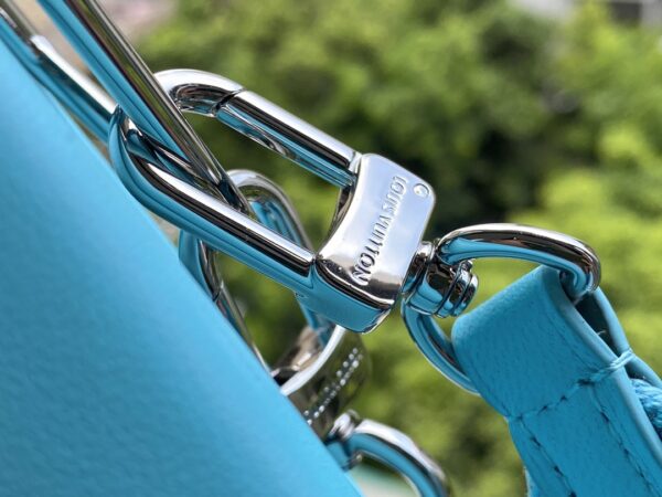 1:1 Replica Louis Vuitton Coussin PM Light Green Lake Blue M57791 Luxury Bag For Women -  26cm
