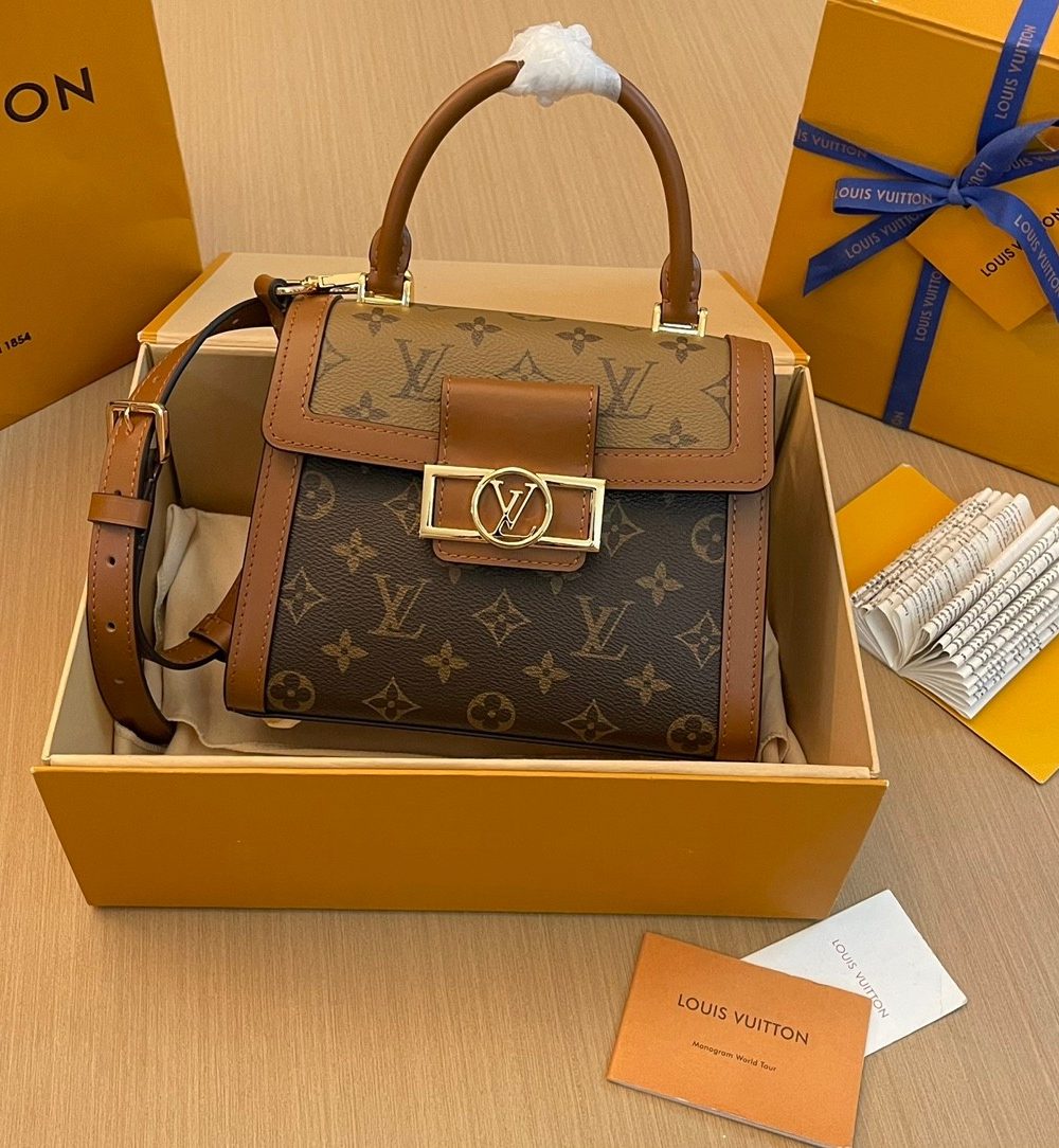 1:1 Replica Louis Vuitton LV Dauphine Capitale Luxury Bag For Women M46751 - 17.5cm
