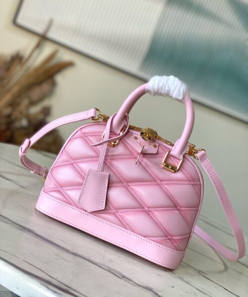 1:1 Replica Louis Vuitton LV Alma BB Malletage Luxury Bag For Women M24453 - 23.5cm
