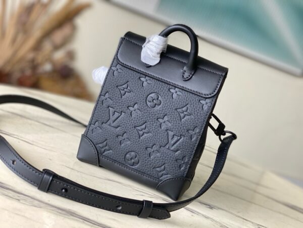 [REP 1:1] Louis Vuitton Nano Steamer Monogram Taurillon Leather LG G90 Unique Bag For Unisex M82772 - 18cm
