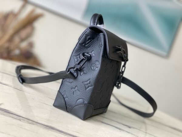 [REP 1:1] Louis Vuitton Nano Steamer Monogram Taurillon Leather LG G90 Unique Bag For Unisex M82772 - 18cm
