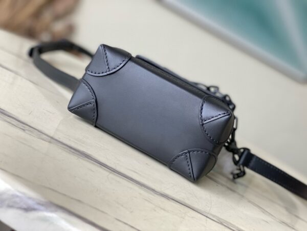 [REP 1:1] Louis Vuitton Nano Steamer Monogram Taurillon Leather LG G90 Unique Bag For Unisex M82772 - 18cm