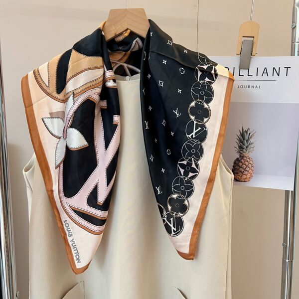 Louis Vuitton Monogram Square 70cm Silk Scarf (Random Style)