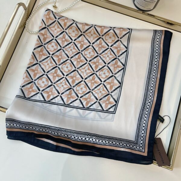 Louis Vuitton Monogram Square 70cm Silk Scarf (Random Style)