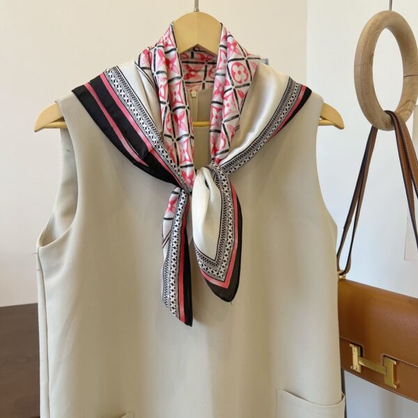 Louis Vuitton Monogram Square 70cm Silk Scarf (Random Style)