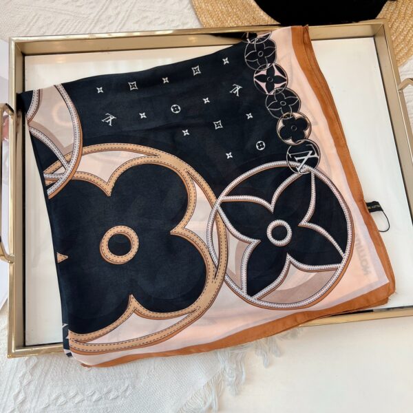 Louis Vuitton Monogram Square 70cm Silk Scarf (Random Style)