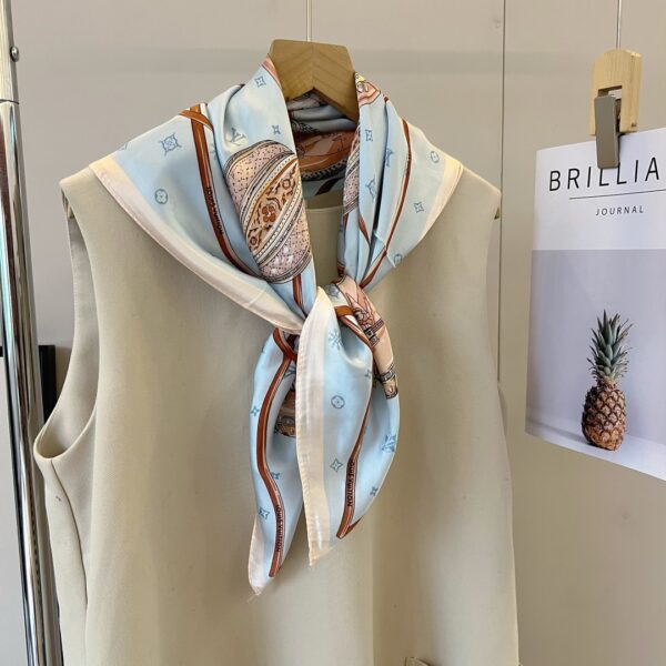 Louis Vuitton Monogram Square 70cm Silk Scarf (Random Style)