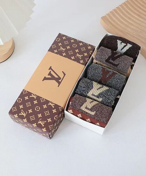 Louis Vuitton Set 5 Pairs of Socks