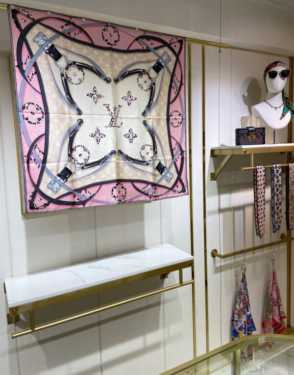 570735 Louis Vuitton Square 90 Silk Scarves