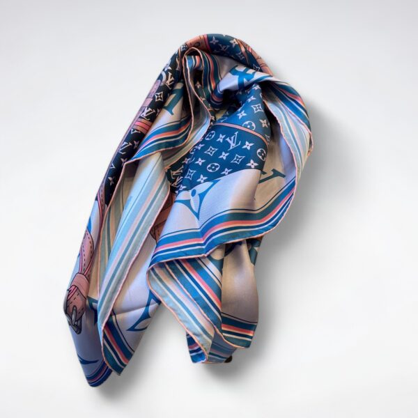 570758 Louis Vuitton Square 90 Silk Scarves