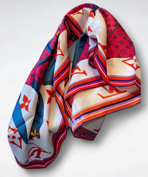570759 Louis Vuitton Square 90 Silk Scarves