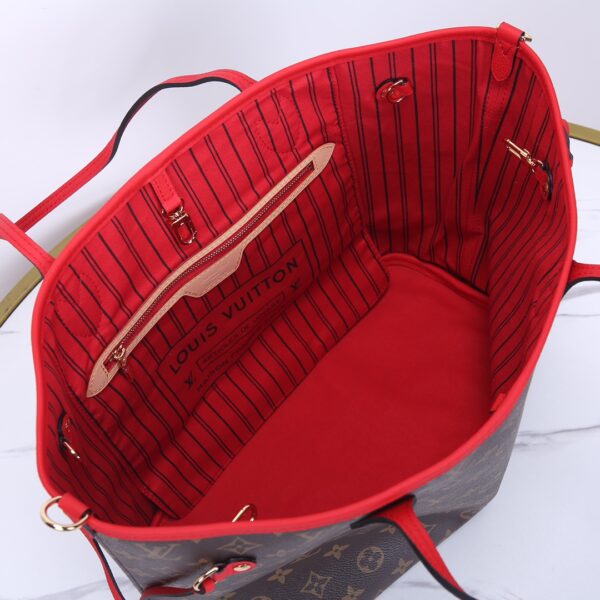 1:1 Replica Louis Vuitton LV Neverfull Bandoulière Inside Out MM Monogram Luxury Women Bag M12708 31cm/ 12.2in