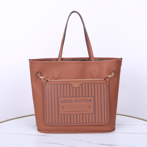 1:1 Replica Louis Vuitton LV Neverfull Inside Out MM Other Leathers Luxury Women Bag M12061 31cm/ 12.2in